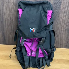 【訳あり・希少】ミレー シャモニー40 バックパック ブラック×パープル 40L 登山ザック レトロ ヴィンテージ MILLET CHAMONIXのサムネイル