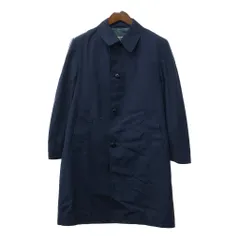 80年代 Aquascutum アクアスキュータム aqua 5 スタンドカラー コート ネイビー (メンズ 40 Short) Q3783のサムネイル