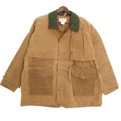 90年代 USA製 FILSON フィルソン オイルドジャケット ブラウン(メンズ 46)中古 古着 A4714のサムネイル