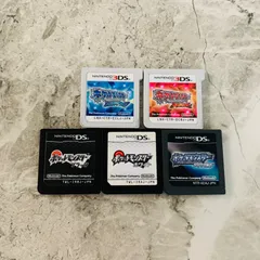 【DS・3DS】ポケモンソフト　5点　オメガルビー　アルファサファイア　ブラック　ホワイト　ダイヤモンドのサムネイル