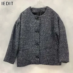 IEDIT イディット ノーカラージャケットのサムネイル