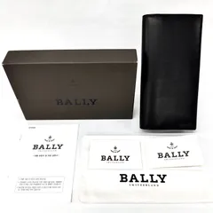 SD8566 新品未使用！ BALLY バリー トレインスポッティング 二つ折り長財布 ロングウォレット ブラック レザーのサムネイル