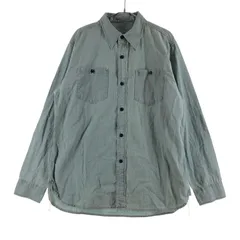 【中古品】 HOUSTON 41092 CHAMBRAY SHIRT ヒューストン  USAコットン シャンブレー 長袖ワークシャツ 【147-260703-sm-03-otoh】のサムネイル