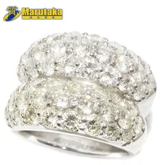 ラージメレ ダイヤモンド リング Pt900 6.01ct 16号 鑑別書 指輪 プラチナ メンズ 逸品質屋 丸高 尼崎市 Large Melee Diamond Ring USED jewelry Marutaka Pawn shop 大きい 存在感 兵庫県のサムネイル