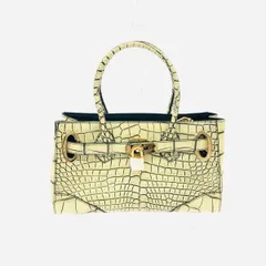 LEATHER JEWELS レザージュエルズ クロコダイルレザー/2WAYTバッグ  バニラ染め    ホワイト レディース / 240001206891のサムネイル
