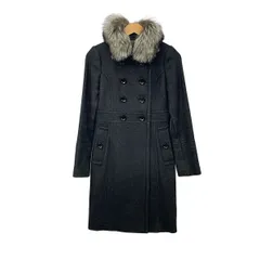 Burberry Black Label(バーバリーブラックレーベル) コート サイズ38 M レディース - ダークグレー 長袖/ファー着脱可/秋/冬のサムネイル