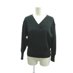 ピエールカルダン Pierre Cardin ニット セーター ウール M 緑 グリーン Vネック 長袖 無地 /NP ■ECC006のサムネイル