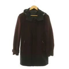 ヒューゴボス HUGO BOSS コート ジップアップ ロング フード 46 ボルドー /HK ■GY53のサムネイル