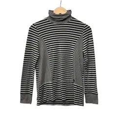 BALMAIN(バルマン) 長袖Tシャツ サイズ9 M レディース - 黒×グレー タートルネック/ボーダーのサムネイル