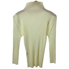 【中古】　PLEATS PLEASE ISSEY MIYAKE　トップス　長袖　ハイネック　無地　プリーツ　ストレッチ　日本製　ドメスティック　古着　/2496のサムネイル
