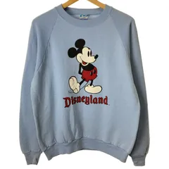 【中古】　Disney　スウェット　80s vintage　80年代　OLD　長袖　トレーナー　トップス　クルーネック　裏起毛　キャラクター　ミッキー　プリント　USA製　古着　/7334のサムネイル