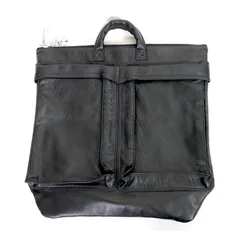 【中古A】ソフネット SOPHNET. 26SS レザー ヘルメットバッグ LEATHER HELMET BAG SPNT-260080 ディアスキン ショルダーバッグ ブラックのサムネイル