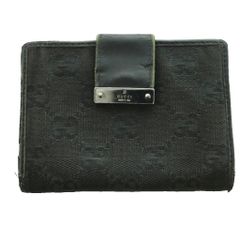 GUCCI GGキャンバス 二つ折り財布 ブラック - メルカリ