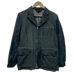 【中古】　COMME des GARCONS HOMME PLUS　ワークジャケット　AD2003　PM-J021　ストライプ　フルジップ　日本製　ドメスティック　古着　/1156のサムネイル