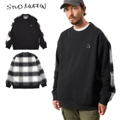 スタッドマフィン トレーナー STUD MUFFIN スウェット トップス ヘビーウエイト ヘビーオンス 厚手 メンズ レディース ブランド 大きいサイズ おしゃれ おすすめ 人気 黒 stdmfn24aw014 M L XLのサムネイル