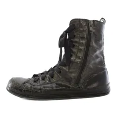 アンドゥムルメステール ANN DEMEULEMEESTER スニーカー ハイカット レザー サイドファスナー 42 黒 ブラック /TKのサムネイル