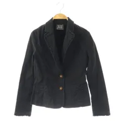 シンシアローリー CYNTHIA ROWLEY ブーケボタンコットンジャケット テーラードジャケット 3 ブラック /ES ■OSのサムネイル