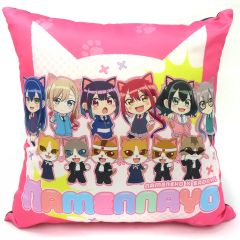 ンめねこ　キャラ福くじ　C賞サガラ刺繍ポーチ ベーグル　E賞ダイカットタオル キャラクターグッズ ンめねこ キャラ福くじ C賞サガラ刺繍ポーチ