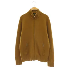 ポールスチュアート PAUL STUART ニットブルゾン ジップアップ カシミヤ混 M ブラウン /HK ■OSのサムネイル