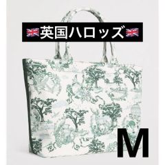 新品ハロッズ トワルドジュイ ツートンコットンキャンバス トート