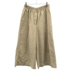 LOEWE ロエベ アナグラムエンブロイダリーワイドクロップドイージーパンツ S359Y04X85 ベージュ M
