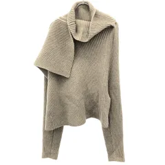 CELINE by Phoebe Philo セリーヌ フィービーファイロ 15AW チャンキーリブニットトップス  ベージュ系 ーのサムネイル