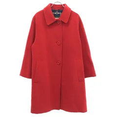 HERNO ヘルノ ビンテージスカーフウールカシミヤステンカラーコート  レッド 40のサムネイル