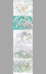 鬼滅の刃 原画タペストリー 19 SMASH 柱稽古編 冨岡義勇 不死川実弥