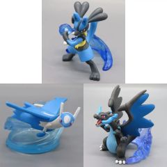 w-38 モンコレ3体セット ケロマツ・ゲコガシラ（クリア）・サトシ
