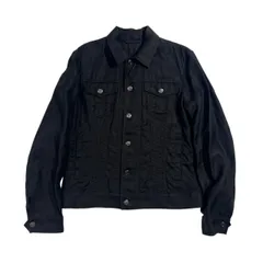 リネン100% EPOCA UOMO エポカウォモ トラッカージャケット Gジャン型 ブルゾン 48/ブラック系 メンズのサムネイル