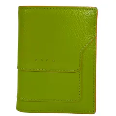 MARNI マルニ バイフォールドウォレット 二つ折り財布 折財布 PFMOQ14UO7LV520 レザー グリーン オレンジ エレガント 洗練 上質 デイリー 定番 実用的のサムネイル