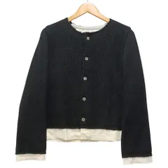 COMME DES GARCONS コムデギャルソン GN-J009 AD2014 レイヤード カーディガン ブラック サイズM 正規品 / 55479のサムネイル