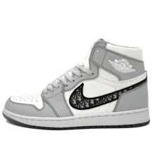 ナイキ NIKE × ディオール Dior 【 AIR JORDAN 1 HIGH AIR DIOR CN8607 002 】 エア ジョーダン 1 エアディオール ハイ スニーカー　h8529のサムネイル