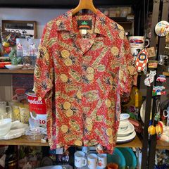 MP472) CHAPS Ralph Lauren ストライプ ボタンダウン 半袖シャツ M 