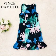 VINCE CAMUTO ヴィンスカムート 花柄 ワンピース M 9号 ノースリーブのサムネイル
