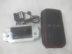  ゲーム PS Vita 本体 動作品 PCH-1000 クリスタルホワイト 周辺機器 カバー ケース 付き 中古品のサムネイル