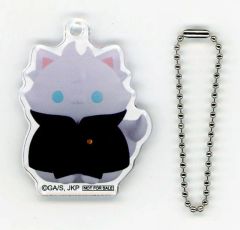 [중고] 키홀더 고조 고 아크릴 키홀더 [주술회전 가이타마·옥절 MEGA CAT PROJECT 냥과도 큰 주술 냥코 고조 고] TaS 한정 구입 특전