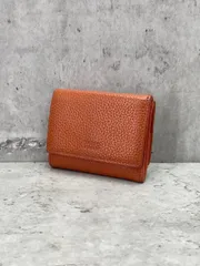 TAKEO KIKUCHI タケオキクチ ミニウォレット 三つ折り 財布 /オレンジ ■■ メンズのサムネイル
