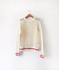 イザベル マラン Cilla クロシェ レース ニット トップス Ecruのサムネイル