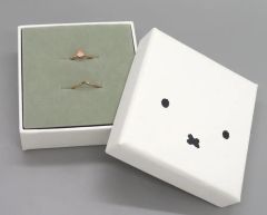 [Used] Silverware, Rings, Accessories: Miffy (Face) Ring Set of 2, Pink Gold, Size 9 "Miffy"