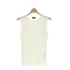 セオリー Theory DRESS.UP RIB EYELET NS ノースリーブ リブニット S 白のサムネイル