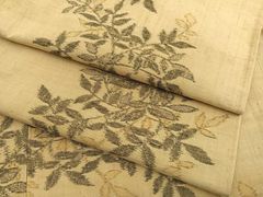 平和屋着物○本場大島紬 9マルキ 更紗花間道 正絹 逸品 DABF7494ps
