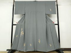 平和屋着物○本場大島紬 9マルキ 更紗花間道 正絹 逸品 DABF7494ps