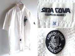 シナコバ」新品 胸元刺繍 五分袖マリンポロシャツ M ユニセックス
