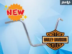 【歪み無し!】ハーレーダビッドソン純正 ハーレ ハンドル ノーマルハンドル 1インチ バイクハンドル ソフテイル ファットボーイのサムネイル