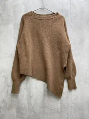 Donoban ドノバン アシンメトリースリット ニット セーター 茶 ◆■レディースのサムネイル