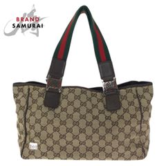 GUCCI GGキャンバス トートバッグ ホースビット - メルカリ