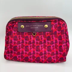 MARC BY MARC JACOBS マークバイマークジェイコブス ポーチ 小物入れ レオパード柄 ピンク系 美品のサムネイル