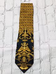 GIANNI VERSACE ジャンニ・ヴェルサーチェ ネクタイ 総柄 ゴールド