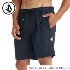 ボルコム ショーツ 26SS 新作 VOLCOM メンズ PISTOL STONE JAM TRUNKS 17 ボードショーツ BLK サーフトランクス 海パン 日本正規品のサムネイル